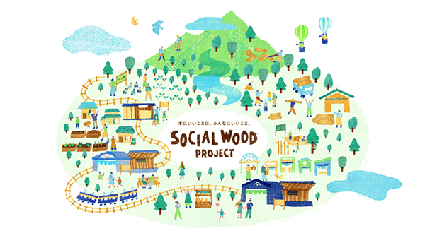 共創パートナーと森林資源の循環を促進する「SOCIAL WOOD PROJECT」をスタート！！