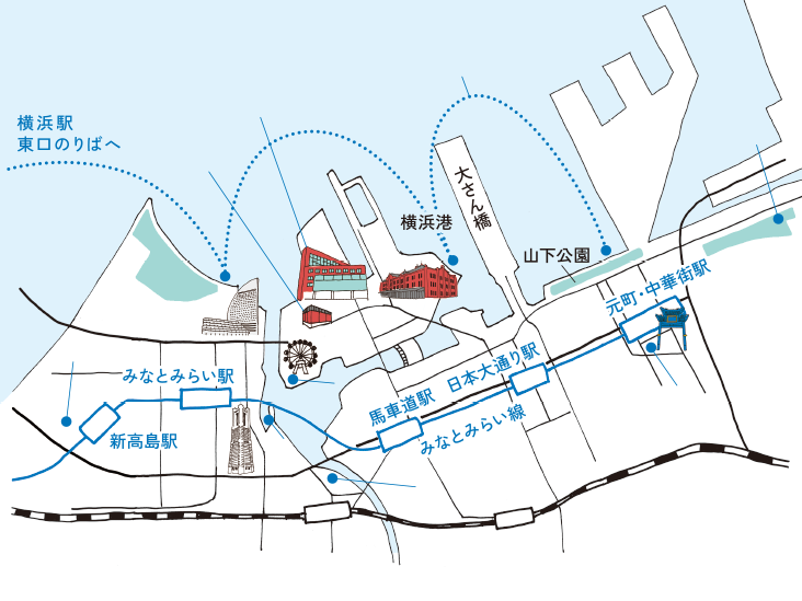 みなとみらいマップ 横濱中華街 旅グルメきっぷ 東急電鉄